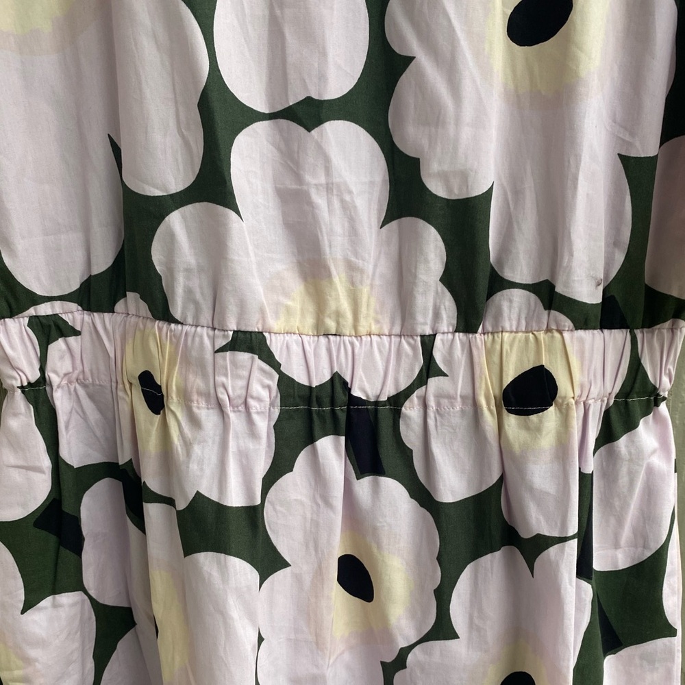 Marimekko Siloinen Pieni Unikko 2 Midi Dress Large NWOT Poppy - Picture 10 of 15